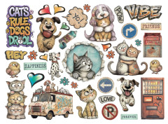Stamperia Die Cuts - Furry Friends 2 - Assorted - by Antonis Tzanidakis