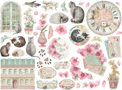 Stamperia Die-Cuts - Orchids and Cats - Assorted