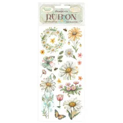 Stamperia Rub-on - Daisy Art - Daisy and Butterfly
