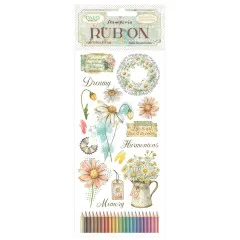 Stamperia Rub-on - Daisy Art - Harmonious