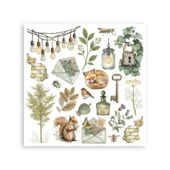 Stamperia - Rub-on Assortment - Herbarium Silvae