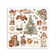 Stamperia - Rub-on Assortment - Gear up for Christmas