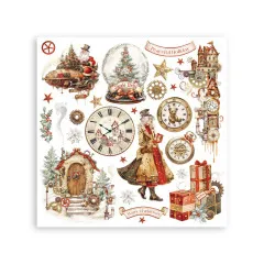 Stamperia - Rub-on Assortment - Gear up for Christmas