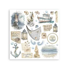 Stamperia - Rub-on Assortment - Silent Sea