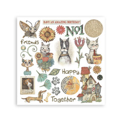 Stamperia - Rub-on Assortment - Furry Friends