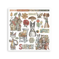 Stamperia - Rub-on Assortment - Furry Friends