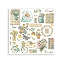 Stamperia - Rub-on Assortment - Daisy Art