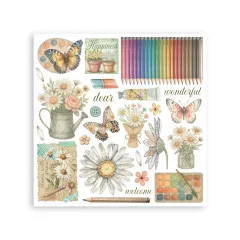 Stamperia - Rub-on Assortment - Daisy Art