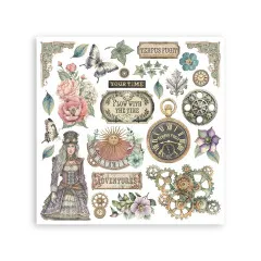 Stamperia - Rub-on Assortment - Gardens of Time by Antonis Tzanidakis