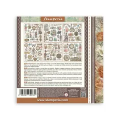 Stamperia - Rub-on Assortment - Gardens of Time by Antonis Tzanidakis