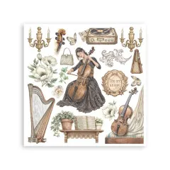 Stamperia - Rub-on Assortment - Symphony by Sara Alcobendas