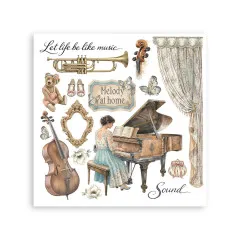 Stamperia - Rub-on Assortment - Symphony by Sara Alcobendas
