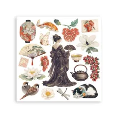 Stamperia - Rub-on Assortment - Oriental Garden