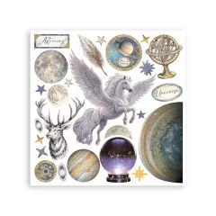Stamperia - Rub-on Assortment - Cosmos by Cristina Radovan