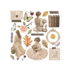 Stamperia - Rub-on Assortment - Flowers and Poems