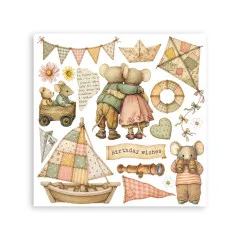 Stamperia - Rub-on Assortment - Cozy Family