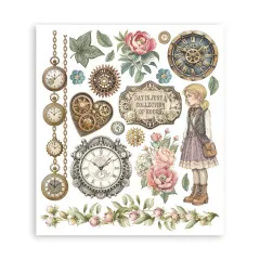 Stamperia - Rub-on Assortment - Gardens of Time by Antonis Tzanidakis