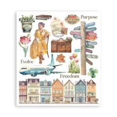 Stamperia - Rub-on Assortment - Art of Travelling