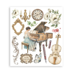 Stamperia - Rub-on Assortment - Symphony by Sara Alcobendas
