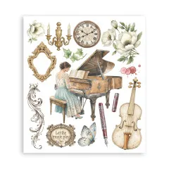 Stamperia - Rub-on Assortment - Symphony by Sara Alcobendas