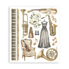 Stamperia - Rub-on Assortment - Symphony by Sara Alcobendas