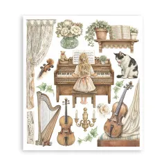 Stamperia - Rub-on Assortment - Symphony by Sara Alcobendas