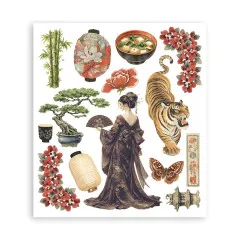 Stamperia - Rub-on Assortment - Oriental Garden
