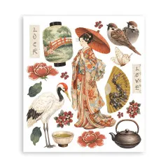 Stamperia - Rub-on Assortment - Oriental Garden