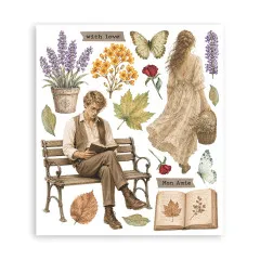 Stamperia - Rub-on Assortment - Flowers and Poems