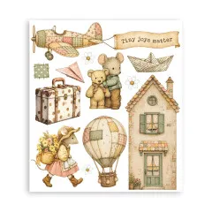 Stamperia - Rub-on Assortment - Cozy Family