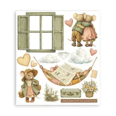 Stamperia - Rub-on Assortment - Cozy Family