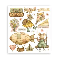 Stamperia - Rub-on Assortment - Cozy Family