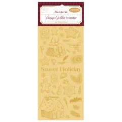 Stamperia - Vintage Golden Transfer - Sweet Holiday