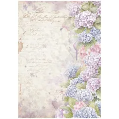 Stamperia Rice Paper - Quiet Days - Hydrangea
