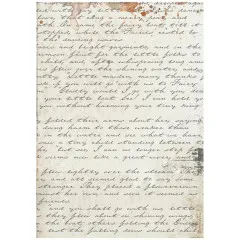 Stamperia Rice Paper - Our Way - Handmande Letter
