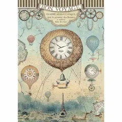 Stamperia Rice Paper - Voyages Fantastiques - Balloon