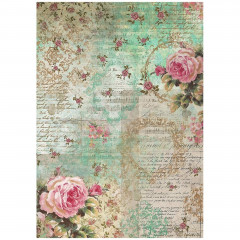 Stamperia Rice Paper - Precious - Peony Background