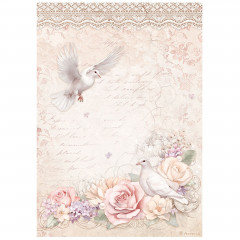 Stamperia Rice Paper - Romance Forever - Doves