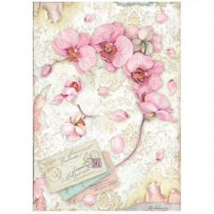 Stamperia Rice Paper - Orchids and Cas - Pink Orchid