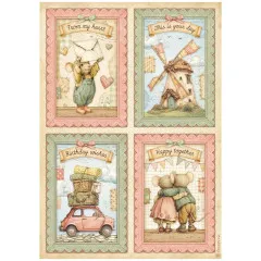 Cozy Family - A4 Rice Paper Selection