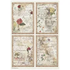Flowers and Poems - A4 Rice Paper Selection