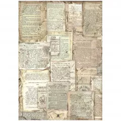 Vintage Library A4 Rice Paper Selection