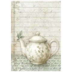 Stamperia A6 Mini Rice Paper - Herbarium Silvae