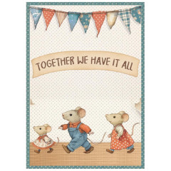Stamperia A6 Mini Rice Paper - Family