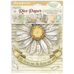 Stamperia A6 Mini Rice Paper - Daisy Art