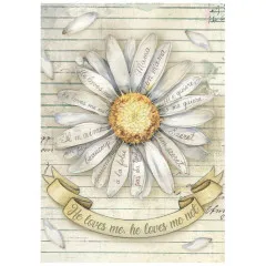 Stamperia A6 Mini Rice Paper - Daisy Art