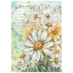Stamperia A6 Mini Rice Paper - Daisy Art