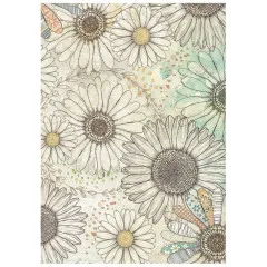 Stamperia A6 Mini Rice Paper - Daisy Art
