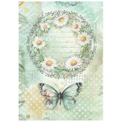 Stamperia A6 Mini Rice Paper - Daisy Art