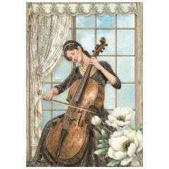 Stamperia A6 Mini Rice Paper - Symphony by Sara Alcobendas